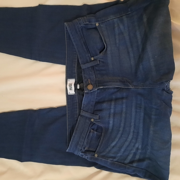 Paige Verdugo Ankle Women's Blue Jeans - Picture 5 of 8